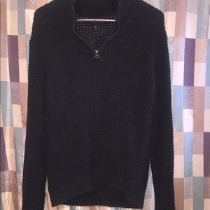 Black knit sweater